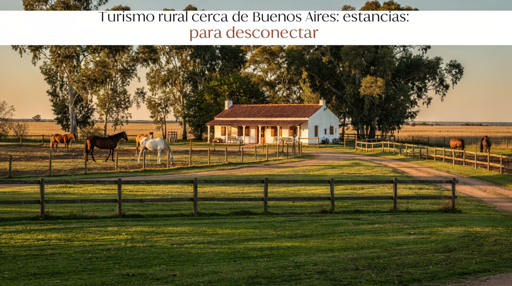 Turismo rural cerca de Buenos Aires: estancias para desconectar